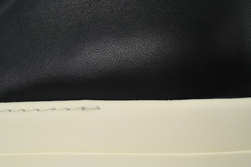 【EA5ET】西瓜头厚底黑 里克•欧文斯低帮厚底休闲鞋 Rick Owens Wmns DRKSHDW Double Bumper Low 'Black Milk'