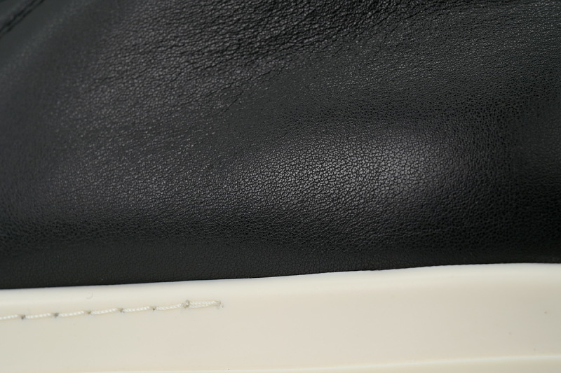 【EA5ET】西瓜头生胶底 里克•欧文斯低帮休闲鞋 Rick Owens Lpolvs Vintage Low 'Black Milk'