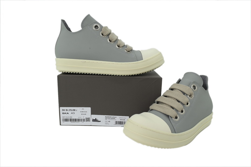 【DA7ET】西瓜头雾霾蓝 里克•欧文斯低帮休闲鞋 Rick Owens Wmns Porterville Jumbo Laced Low 'Pale Blue Milk'