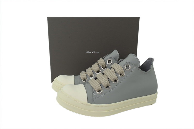 【DA7ET】西瓜头雾霾蓝 里克•欧文斯低帮休闲鞋 Rick Owens Wmns Porterville Jumbo Laced Low 'Pale Blue Milk'