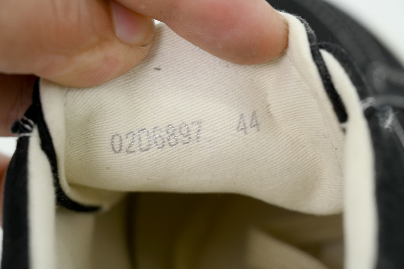 【DA7ET】小三角黑标帆布 里克•欧文斯低帮休闲鞋 Rick Owens Wmns DRKSHDW Temple Star Applique Sneaks 'Black Milk'