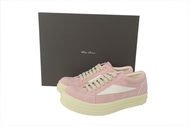 【DA7ET】小三角粉色 里克•欧文斯低帮休闲鞋 Rick Owens Lido DRKSHDW Vintage Low 'Dark Pink'