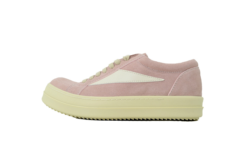 【DA7ET】小三角粉色 里克•欧文斯低帮休闲鞋 Rick Owens Lido DRKSHDW Vintage Low 'Dark Pink'