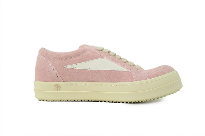 【DA7ET】小三角粉色 里克•欧文斯低帮休闲鞋 Rick Owens Lido DRKSHDW Vintage Low 'Dark Pink'