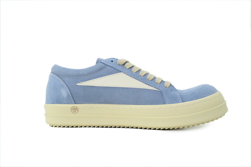 【DA7ET】小三角兰色 里克•欧文斯低帮休闲鞋 Rick Owens Hollywood Vintage Low 'Mouthwash Milk'