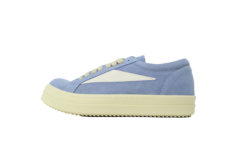 【DA7ET】小三角兰色 里克•欧文斯低帮休闲鞋 Rick Owens Hollywood Vintage Low 'Mouthwash Milk'