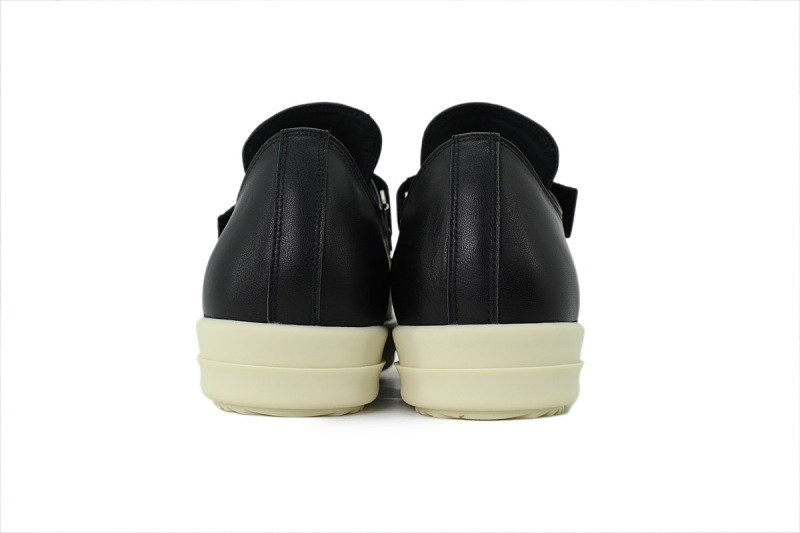 【EA5ET】黑色魔术贴 里克•欧文斯低帮休闲鞋 Rick Owens Extreme Low Sneaker 'Black'