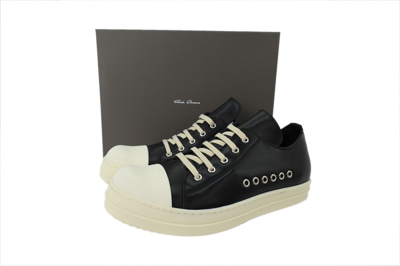 yupoo_311123_04e0ad51.jpg 【DA7ET】黑色皮六孔 里克•欧文斯低帮休闲鞋 Rick Owens Temple Extreme Low Sneaks 'Black Milk'