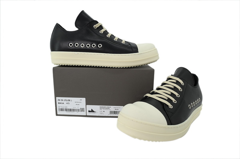 yupoo_311123_8570e0dd.jpg 【DA7ET】黑色皮六孔 里克•欧文斯低帮休闲鞋 Rick Owens Temple Extreme Low Sneaks 'Black Milk'