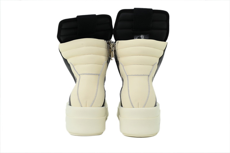 【EA5ET】倒三角厚底 里克•欧文斯高帮休闲鞋 Rick Owens Mega Bumper Sneaker 'Black Milk'