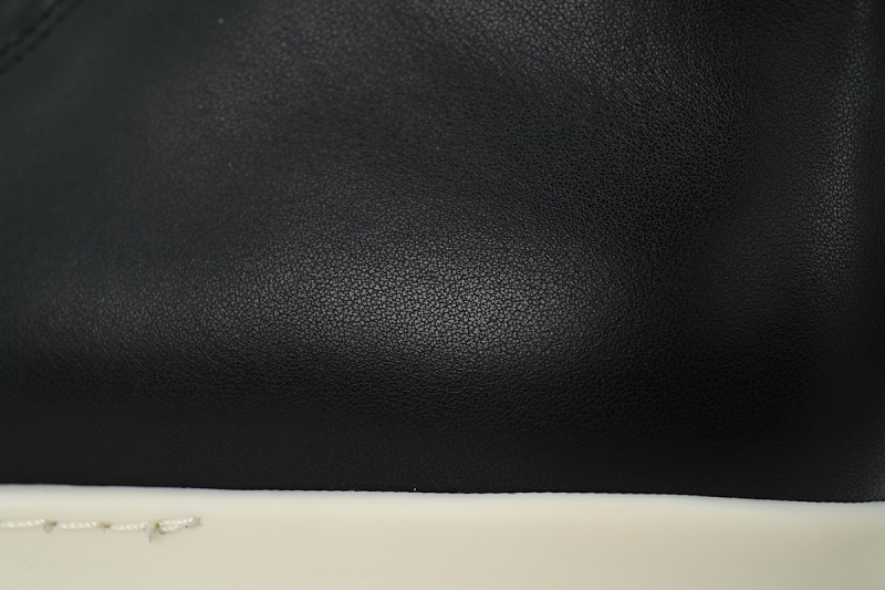 【EA5ET】高生胶底黑白 里克•欧文斯高帮休闲鞋 Rick Owens FW25 Concordians Creep Sneakers "Black/Milk/Milk"