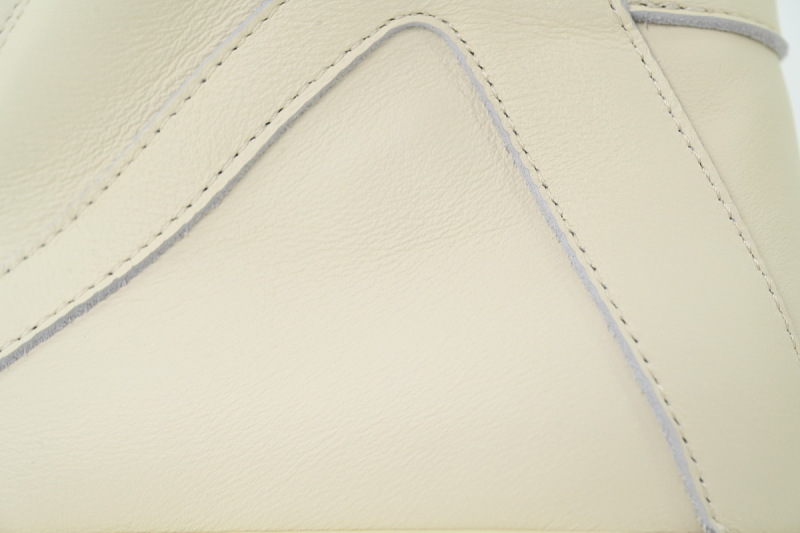 【EA5ET】高倒三角粗鞋带白 里克•欧文斯高帮休闲鞋 Rick Owens Geobasket Sneaker Triple White
