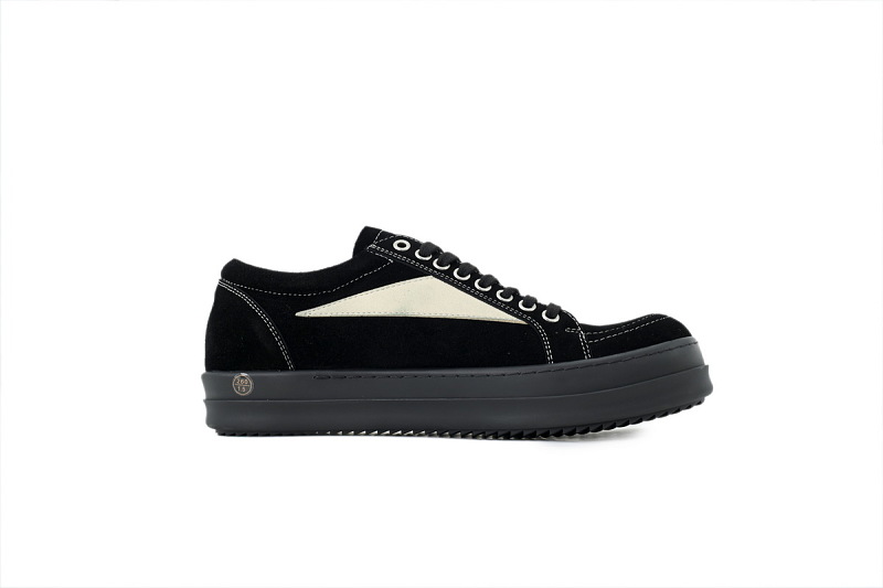 【DA7ET】RO小三角 里克•欧文斯低帮休闲鞋 Rick Owens Strobe Vintage Low 'Black'