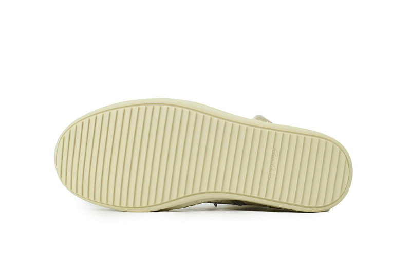 【EA1GZ】克罗心倒三角联名纯白 里克•欧文斯克罗心高帮休闲鞋Rick Owens Croix  Pure White
