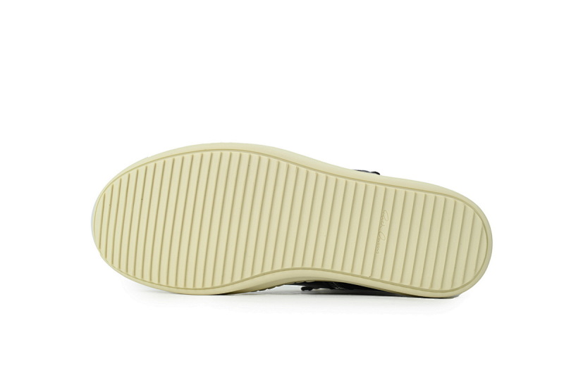 【EA1GZ】克罗心倒三角联名黑白 里克•欧文斯克罗心高帮休闲鞋Rick Owens Croix Black And White