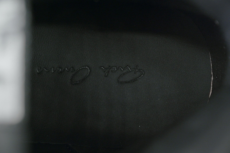 【EA1GZ】克罗心倒三角联名黑白 里克•欧文斯克罗心高帮休闲鞋Rick Owens Croix Black And White