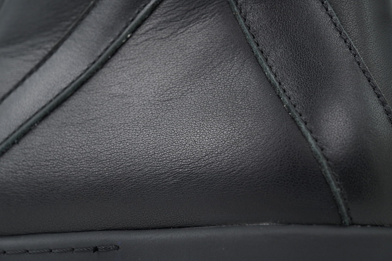 【EA1GZ】克罗心倒三角联名款全黑 里克•欧文斯克罗心高帮休闲鞋Rick Owens Croix All Black