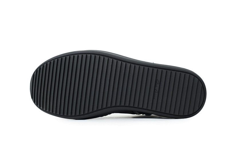 【EA1GZ】克罗心倒三角联名款全黑 里克•欧文斯克罗心高帮休闲鞋Rick Owens Croix All Black
