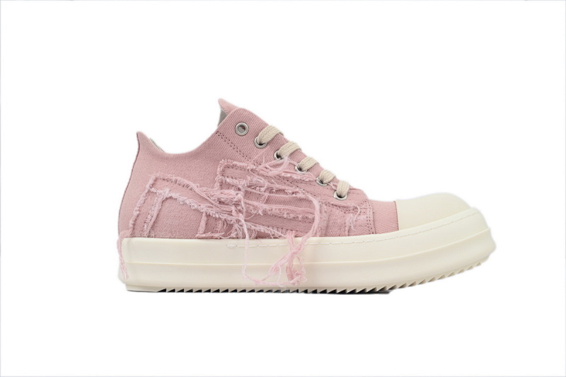 yupoo_311302_f8fe94bc.jpg 【DA7ET】破坏帆布粉 Rick Owens DRKSHDW 贴花 低帮系带时尚 低帮 板鞋 Destruction Of Canvas Powder