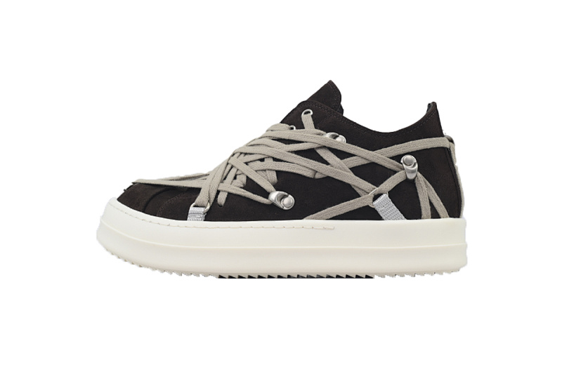 yupoo_311374_879ee8c9.jpg 【EA5ET】疯狂绑黑 RICK OWENS/RO Megalace 圆头系带 低帮 板鞋 Crazy Binding Black