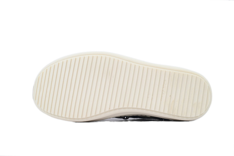 【EA5ET】疯狂绑黑 RICK OWENS/RO Megalace 圆头系带 低帮 板鞋 Crazy Binding Black