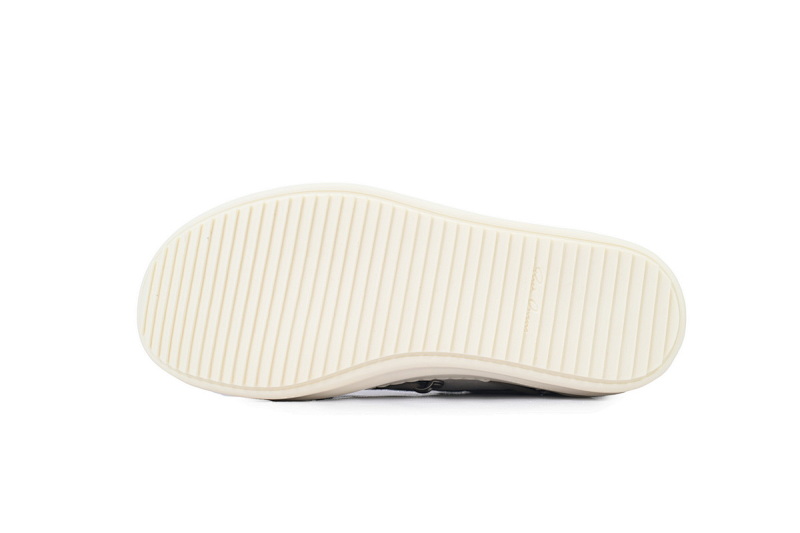 【EA5ET】疯狂绑米白 RICK OWENS/RO Megalace  圆头系带 低帮 板鞋 Crazy kidnapped Rice White