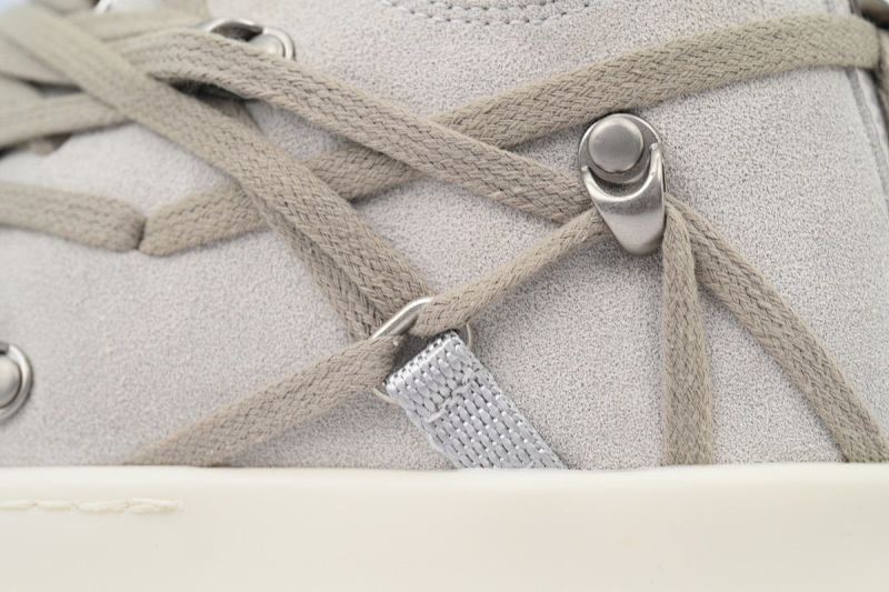 【EA5ET】疯狂绑米白 RICK OWENS/RO Megalace  圆头系带 低帮 板鞋 Crazy kidnapped Rice White