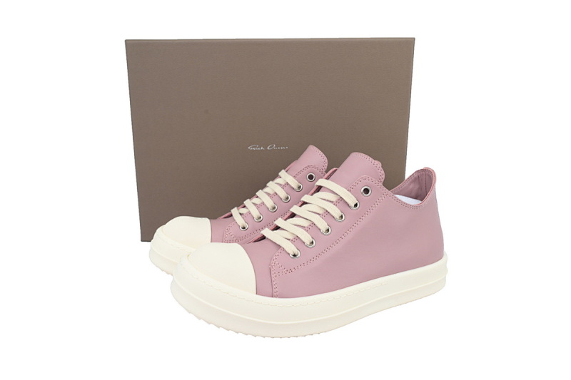 【DA0ET】西瓜头低粉 里克•欧文斯低帮休闲鞋 Rick Owens Watermelon Head Low Powder