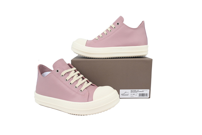 【DA0ET】西瓜头低粉 里克•欧文斯低帮休闲鞋 Rick Owens Watermelon Head Low Powder