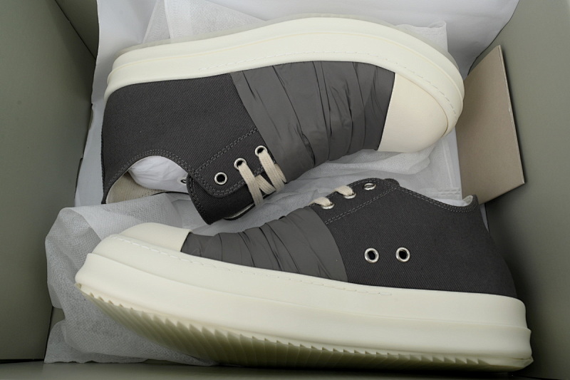 yupoo_311470_52c8082e.jpg 【DA7ET】灰黑丝绸面 里克•欧文斯低帮 Rick Owens Grey Black Silk Surface