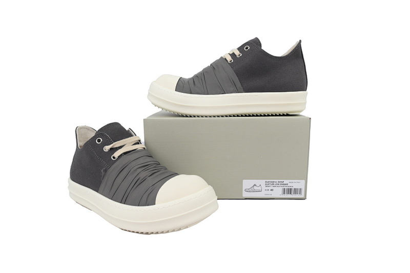 yupoo_311470_89166295.jpg 【DA7ET】灰黑丝绸面 里克•欧文斯低帮 Rick Owens Grey Black Silk Surface
