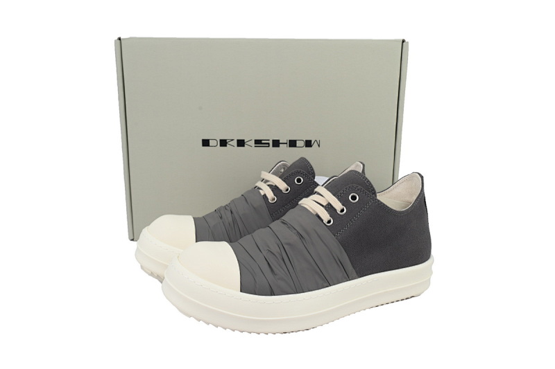 yupoo_311470_9d36b031.jpg 【DA7ET】灰黑丝绸面 里克•欧文斯低帮 Rick Owens Grey Black Silk Surface