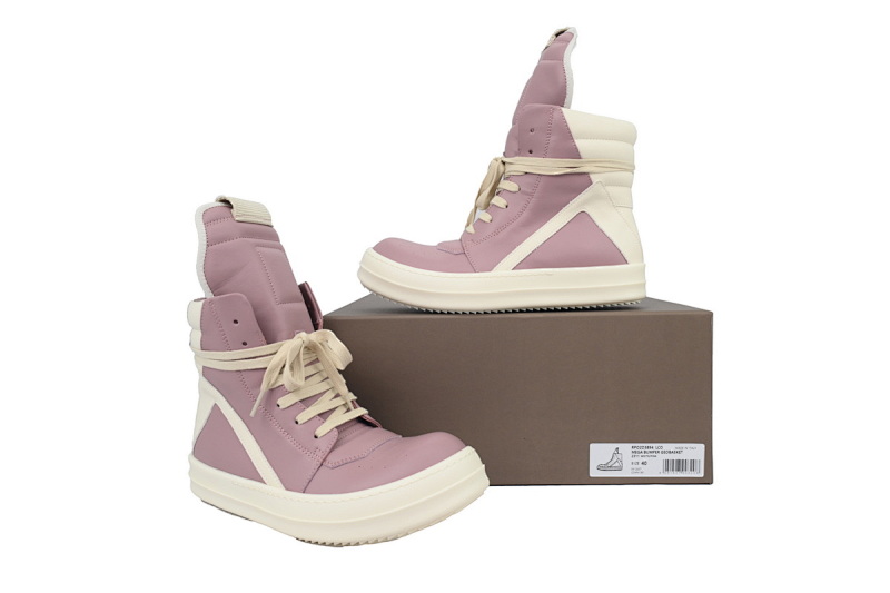 【EA5ET】倒三角粉色 里克•欧文斯低帮休闲鞋 Rick Owens But Triangular Pink