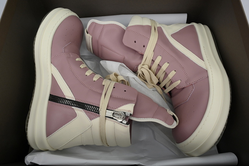 【EA5ET】倒三角粉色 里克•欧文斯低帮休闲鞋 Rick Owens But Triangular Pink