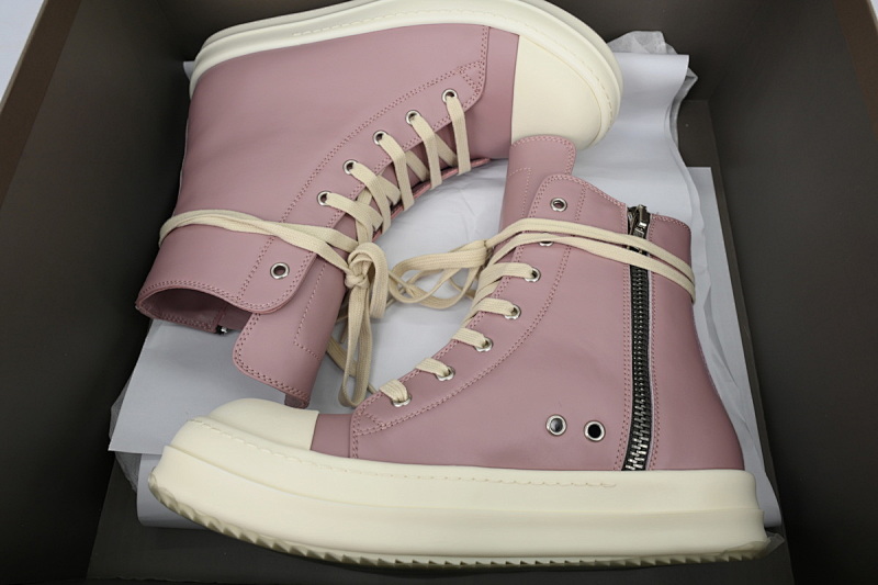 【EA5ET】西瓜头高粉皮 里克•欧文斯低帮休闲鞋 Rick Owens Watermelon Head High Pink Skin