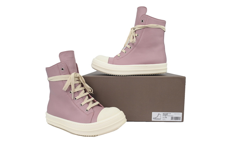 【EA5ET】西瓜头高粉皮 里克•欧文斯低帮休闲鞋 Rick Owens Watermelon Head High Pink Skin