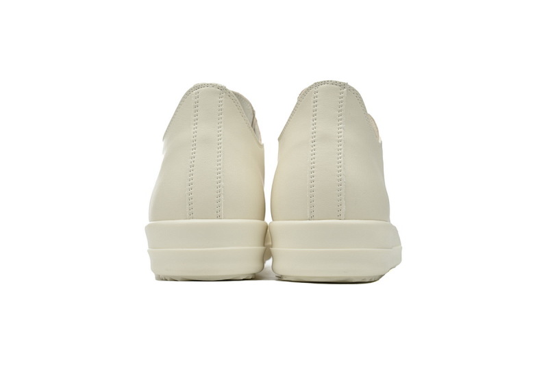 【DA7ET】RO西瓜头低帮全白 里克•欧文斯低帮休闲鞋 RICK OWENS/RO White