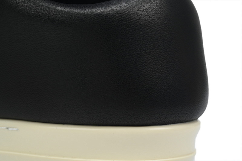 【EA5ET】RO西瓜头面包鞋 里克•欧文斯低帮休闲鞋 Rick Owens Luxor Jumbo Padded Low 'Black Milk'