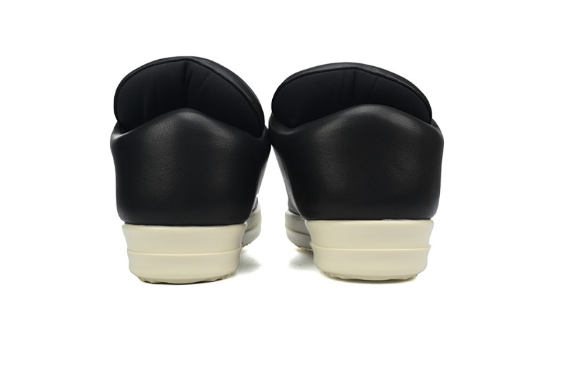 【EA5ET】RO西瓜头面包鞋 里克•欧文斯低帮休闲鞋 Rick Owens Luxor Jumbo Padded Low 'Black Milk'