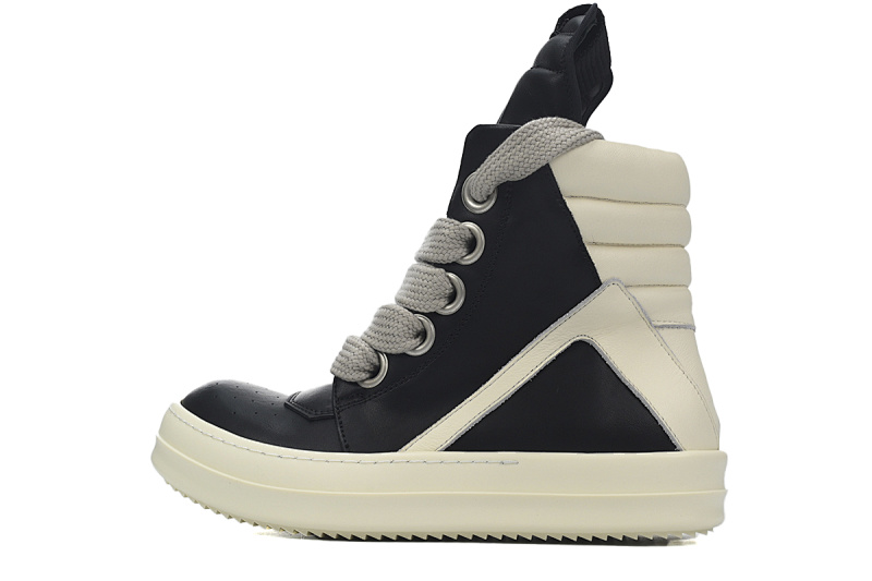 yupoo_311757_83bb7aef.jpg 【EA5ET】RO高帮倒三角粗鞋带 里克•欧文斯高帮休闲鞋 Rick Owens GeoBasket Oversized Eylet Black White