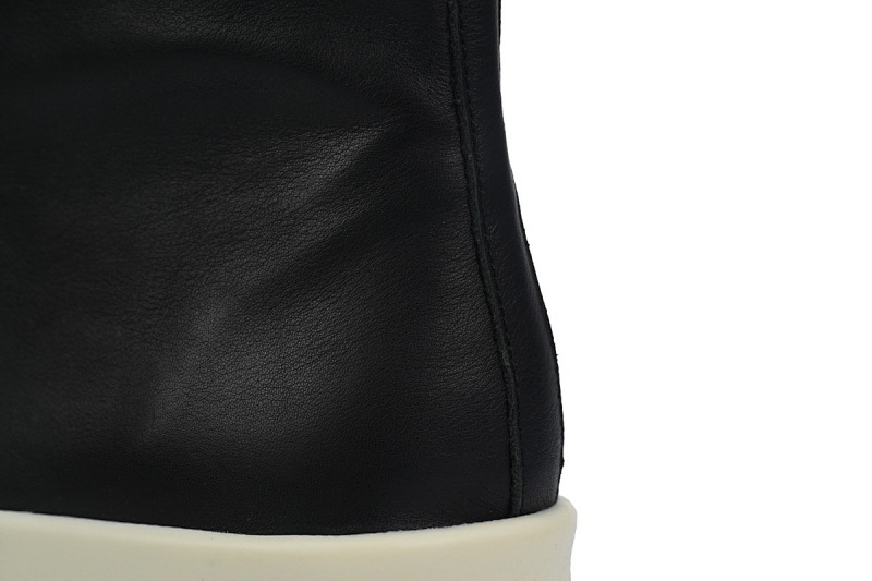【EA5ET】RO西瓜头高帮黑皮 里克•欧文斯高帮休闲鞋 RICK OWENS/RO Phlegethon