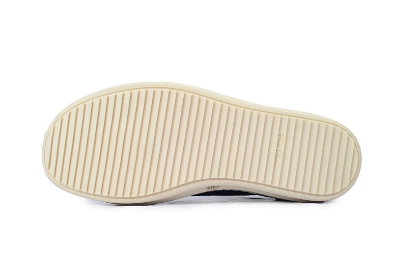 【DA7HZ】RO绒面黑白 里克•欧文斯低帮休闲鞋 Rick Owens Suede Vintage 'Black Milk White’