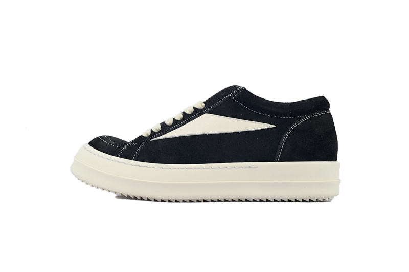 yupoo_311803_d0700fda.jpg 【DA7HZ】RO绒面黑白 里克•欧文斯低帮休闲鞋 Rick Owens Suede Vintage 'Black Milk White’