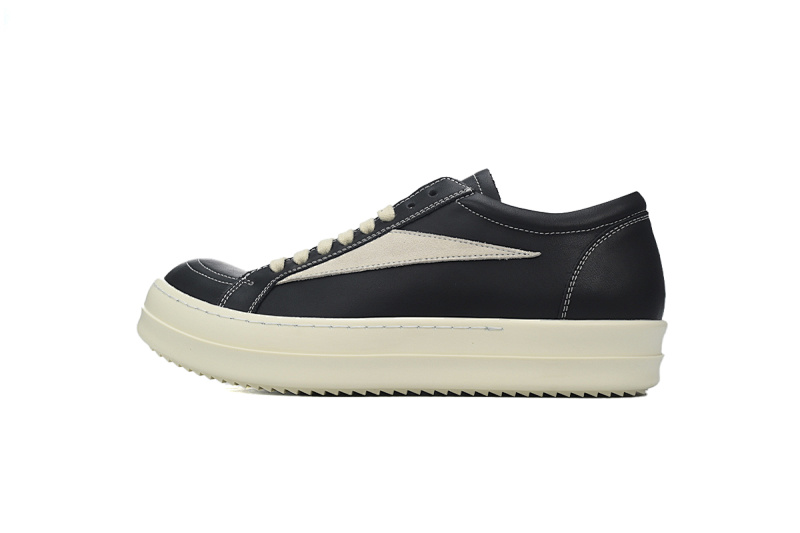 yupoo_311852_bfe48044.jpg 【DA7HZ】RO黑白皮面 里克•欧文斯低帮休闲鞋 Rick Owens Strobe Vintage Low 'Black Milk'