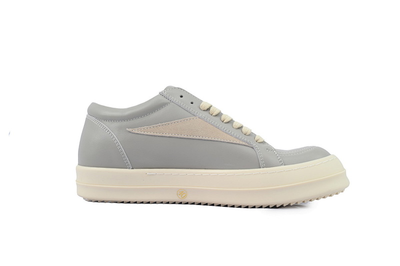 【DA7HZ】RO皮纳多灰 里克•欧文斯低帮休闲鞋 Rick Owens Lido Vintage Leather Sneakers