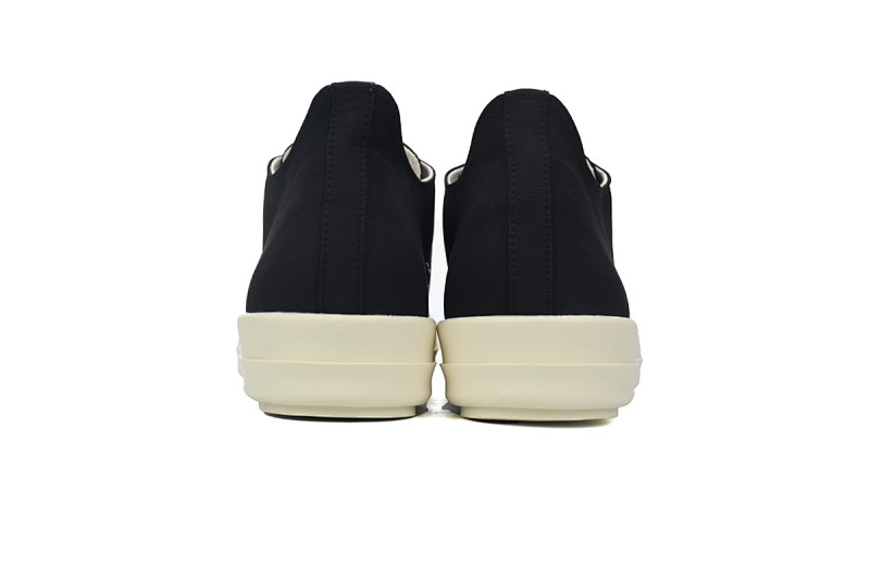 【DA7ET】RO西瓜头布面 里克•欧文斯低帮休闲鞋 Rick Owens Lido DRKSHDW Low 'Black Milk'