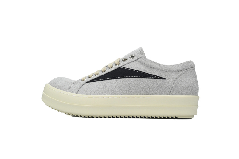 【DA7ET】RO牡蛎白 里克•欧文斯低帮休闲鞋 Rick Owens DRKSHDW Luxor Vintage Sneaks 'Oyster Black'