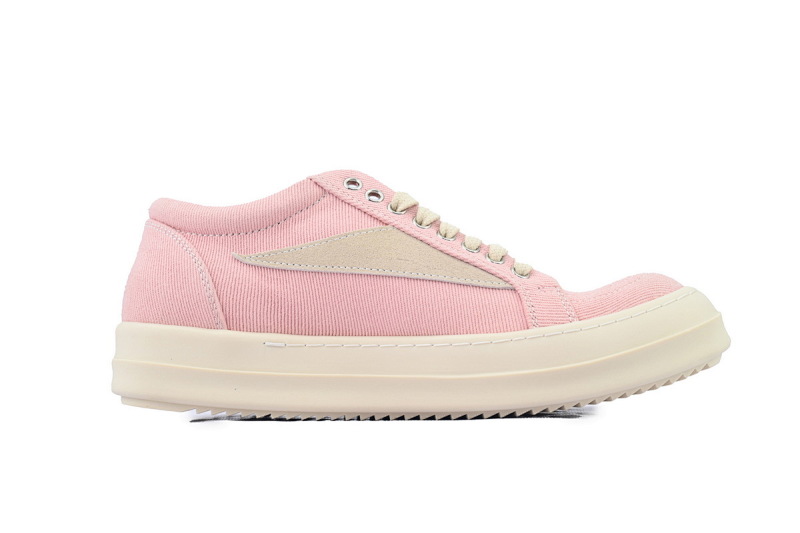 【DA7HZ】RO帆布粉 里克•欧文斯低帮休闲鞋 Rick Owens Wmns EDFU Vintage Low 'Faded Pink'
