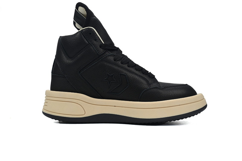 【DA7ET】RO匡威全黑 里克•欧文斯高帮休闲鞋 172342C Rick Owens DRKSHDW x Converse1970s turbodrk weapon
