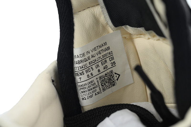 【DA7ET】RO匡威全黑 里克•欧文斯高帮休闲鞋 172342C Rick Owens DRKSHDW x Converse1970s turbodrk weapon